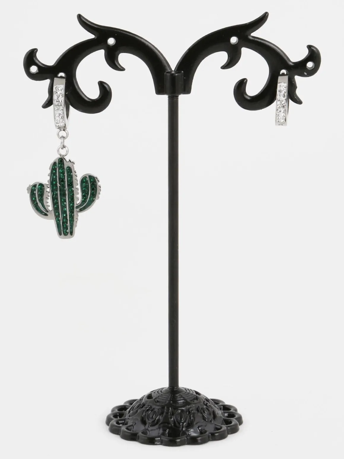 Solada Orecchini a cerchio con cactus