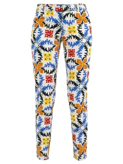 Solada Pantalone a fantasia slim fit