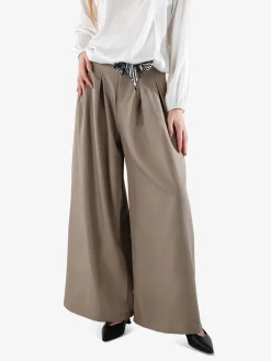 Solada Pantaloni a palazzo da donna - khaki