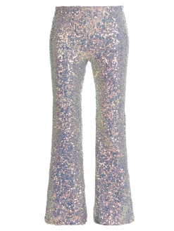 Solada Pantaloni a zampa con pailettes