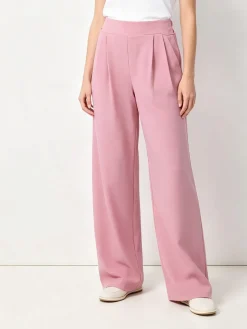 Solada Pantaloni casual da donna a gamba larga - rosa