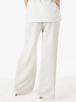 Solada Pantaloni casual da donna a gamba larga - bianco
