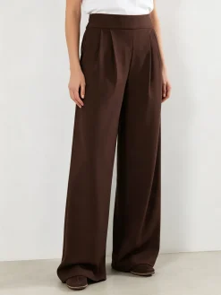 Solada Pantaloni casual da donna a gamba larga - moro