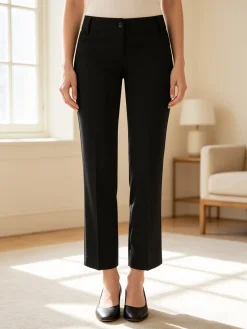 Solada Pantaloni classici da donna a vita bassa - nero