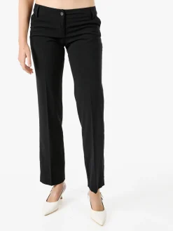 Solada Pantaloni classici da donna a vita bassa - nero