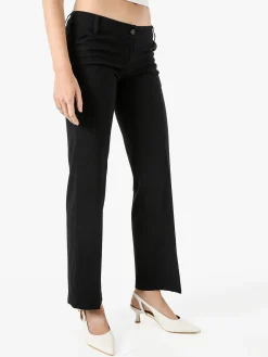 Solada Pantaloni classici da donna a vita bassa - nero