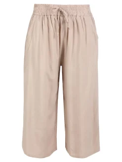 Solada Pantaloni cropped donna a gamba larga in cotone