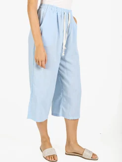 Solada Pantaloni cropped donna in misto cotone