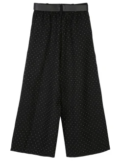 Solada Pantaloni culotte da bambina con strass e cintura
