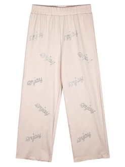 Solada Pantaloni da bambina a gamba larga con strass