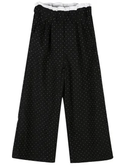 Solada Pantaloni da bambina a gamba larga con strass
