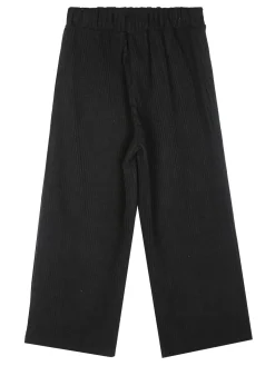Solada Pantaloni da bambina a gamba larga con bottoni gioiello