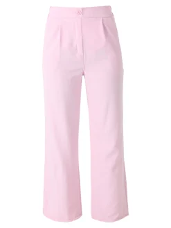 Solada Pantaloni da donna a gamba dritta e larga - rosa