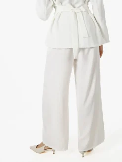 Solada Pantaloni da donna a gamba larga e dritta - bianco