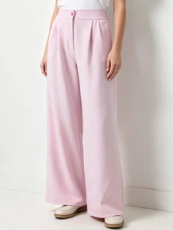 Solada Pantaloni da donna a gamba larga e vita alta - rosa