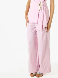 Solada Pantaloni da donna a gamba larga e vita alta - rosa