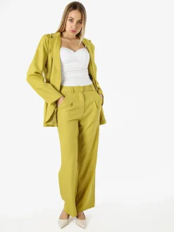 Solada Pantaloni da donna a gamba dritta e larga - bianco