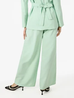 Solada Pantaloni da donna a gamba larga e dritta - acqua marina