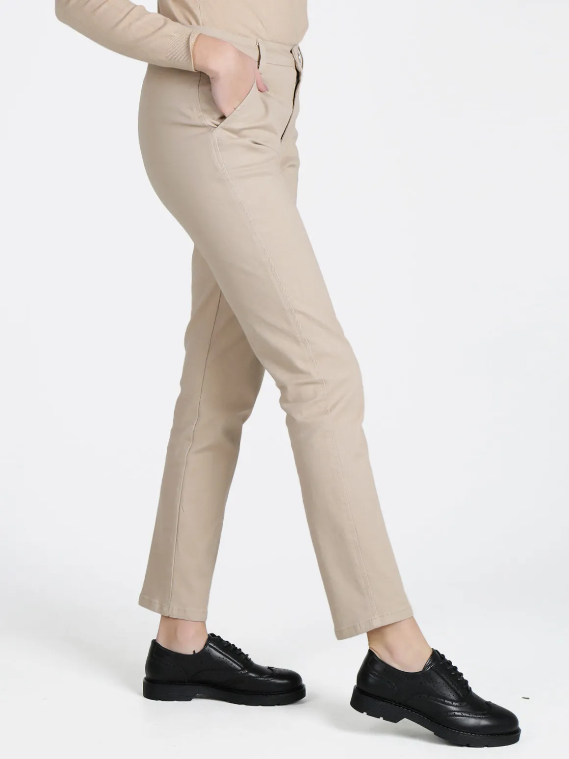 Solada Pantaloni da donna a vita bassa in cotone