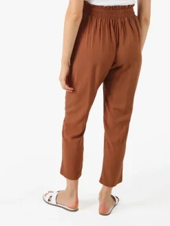Solada Pantaloni da donna estivi in cotone - marrone