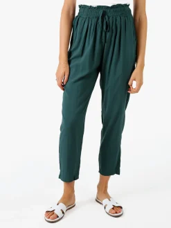 Solada Pantaloni da donna estivi in cotone - verde