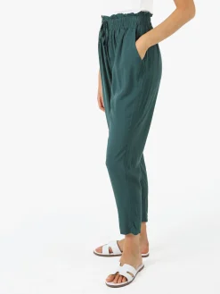 Solada Pantaloni da donna estivi in cotone - verde