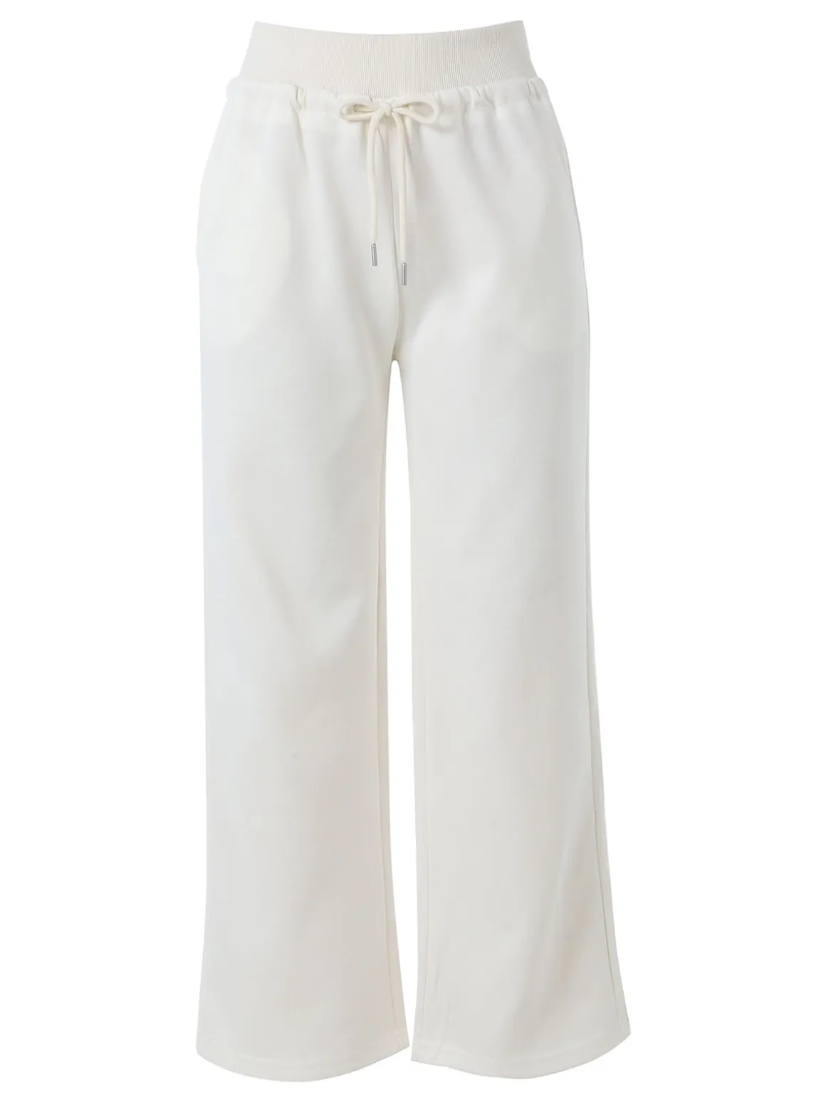 Solada Pantaloni da donna sportivi a gamba larga - bianco