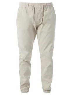 Solada Pantaloni da uomo in cotone con coulisse ed elastico sul finale - beige