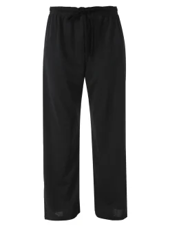 Solada Pantaloni donna a gamba larga con coulisse - nero