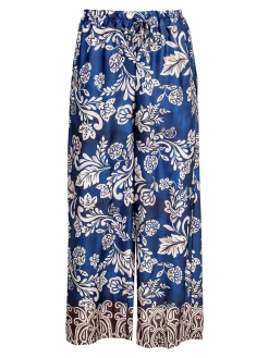 Solada Pantaloni donna a gamba larga con stampe - blu