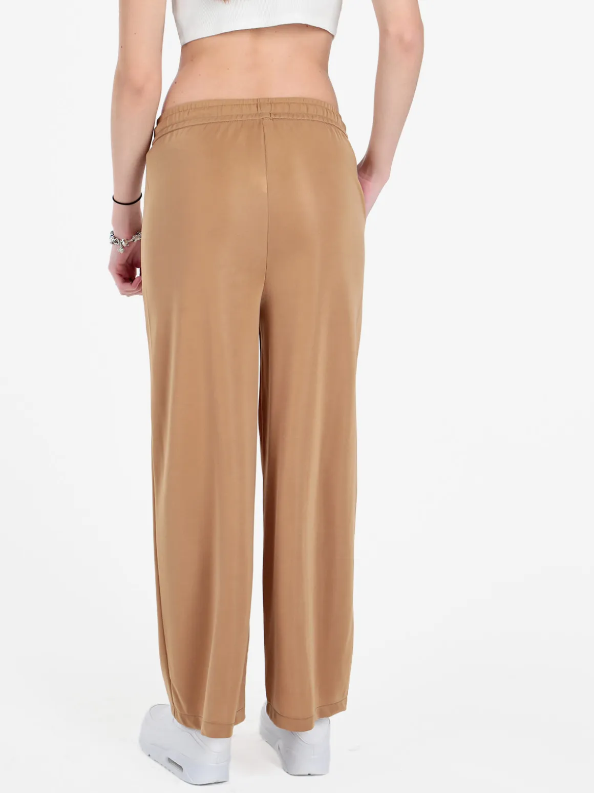 Solada Pantaloni donna a gamba larga con coulisse
