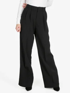 Solada Pantaloni donna a gamba larga e vita alta