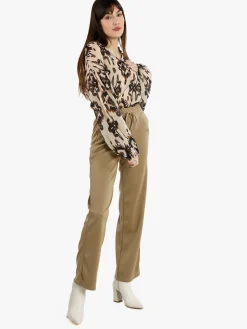 Solada Pantaloni donna a gamba larga con coulisse
