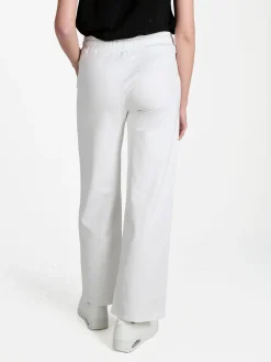 Solada Pantaloni donna a gamba larga con borchie e coulisse