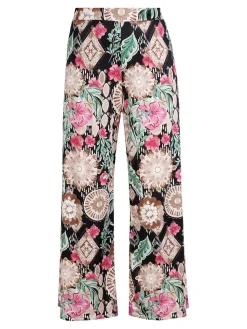 Solada Pantaloni donna a gamba larga con stampe