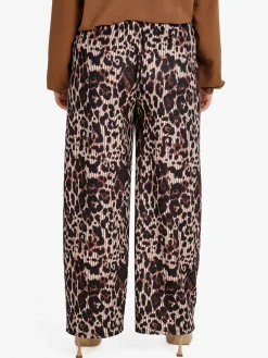 Solada Pantaloni donna a gamba larga con coulisse - nero