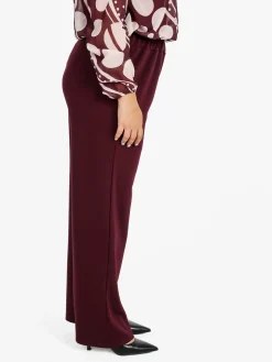 Solada Pantaloni donna a gamba larga - bordeaux