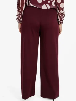 Solada Pantaloni donna a gamba larga - bordeaux