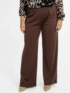 Solada Pantaloni donna a gamba larga - marrone