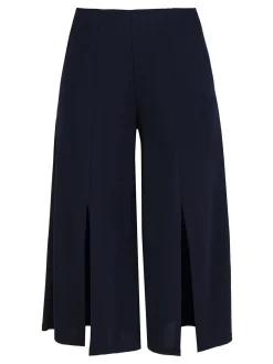 Solada Pantaloni donna a gamba larga con spacco centrale