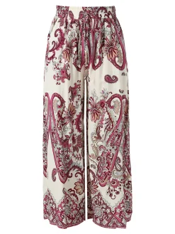 Solada Pantaloni donna a gamba larga con stampe - porpora