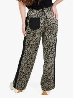 Solada Pantaloni donna animalier a gamba larga
