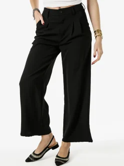 Solada Pantaloni donna a palazzo - nero