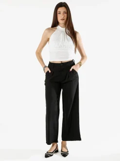 Solada Pantaloni donna a palazzo - nero