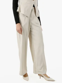 Solada Pantaloni donna a palazzo - beige