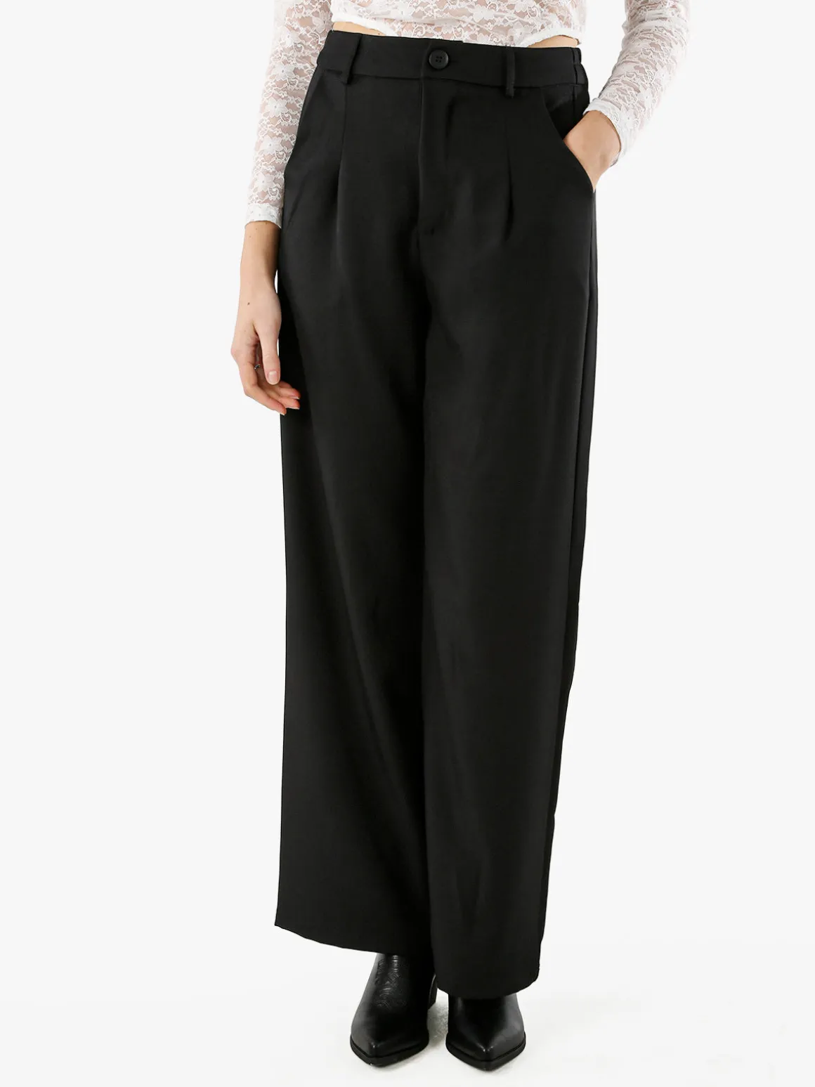 Solada Pantaloni donna a palazzo - nero