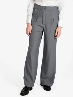 Solada Pantaloni donna a palazzo gessati
