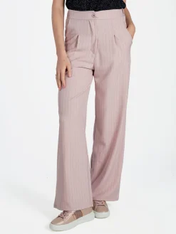 Solada Pantaloni donna a palazzo gessati