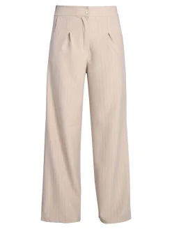 Solada Pantaloni donna a palazzo gessati