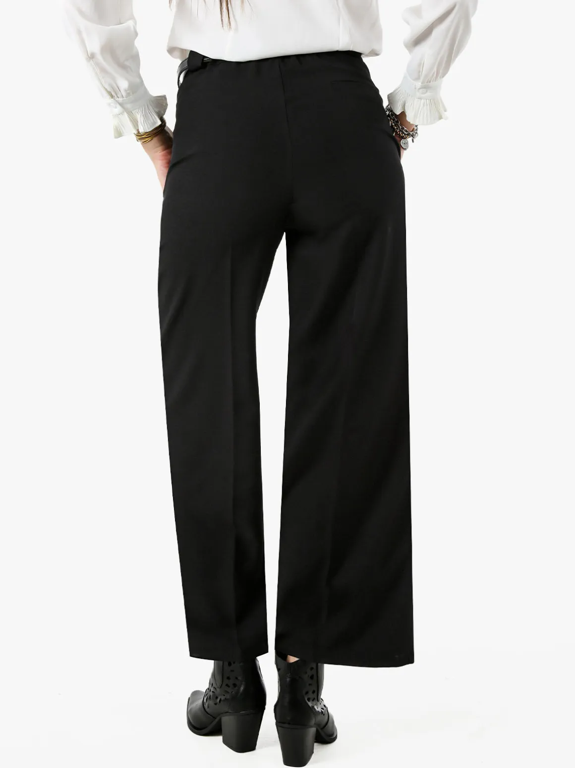 Solada Pantaloni donna a palazzo - nero